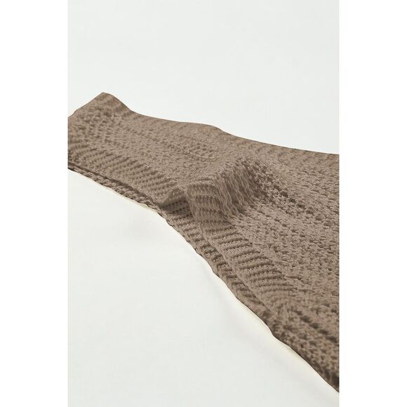 Azura Exchange  Hollowed Knit V Neck Tank Top - Picture 1 of 8